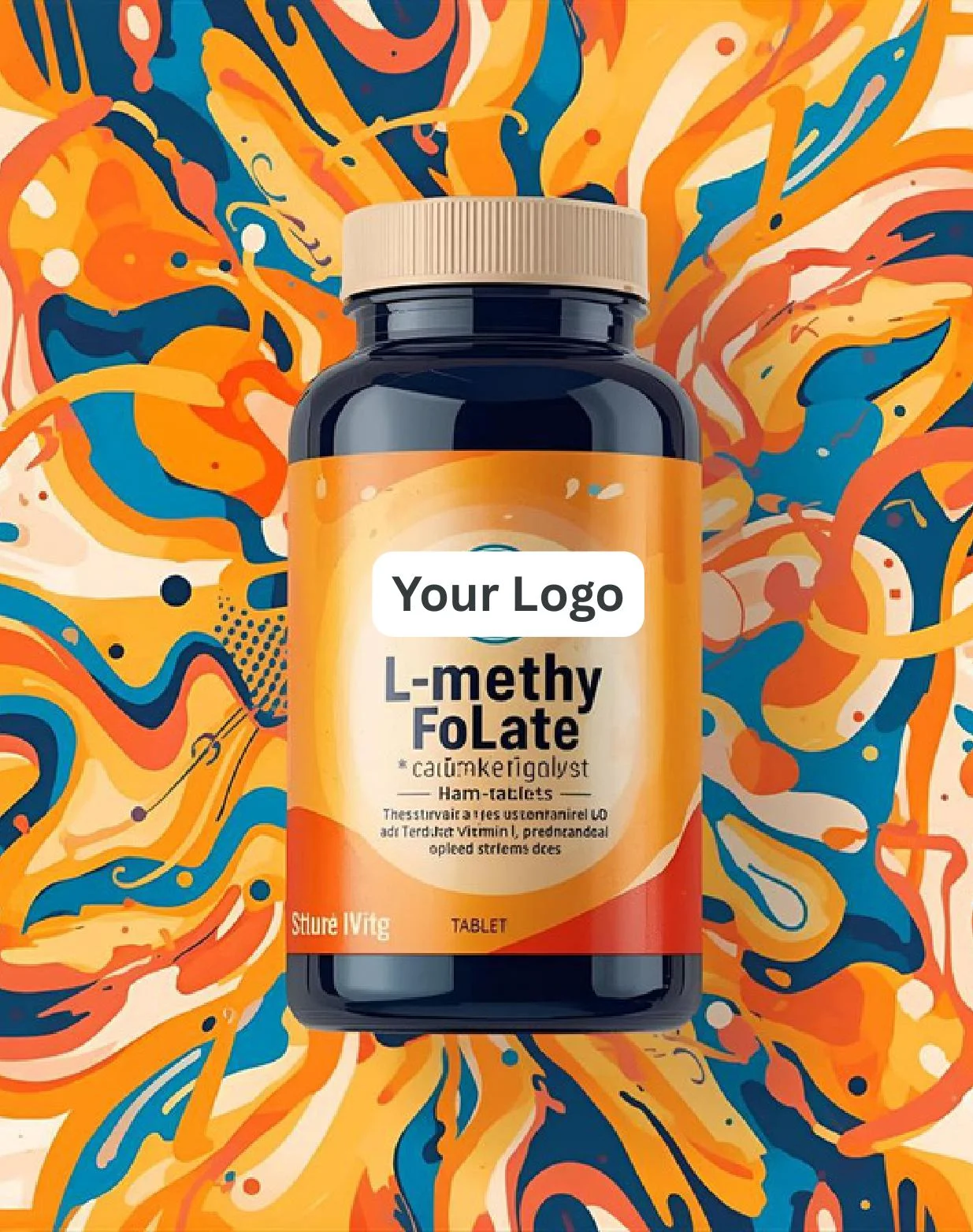 L-Methylfolate, Calcium, DHA + Vitamin D3 Tablet