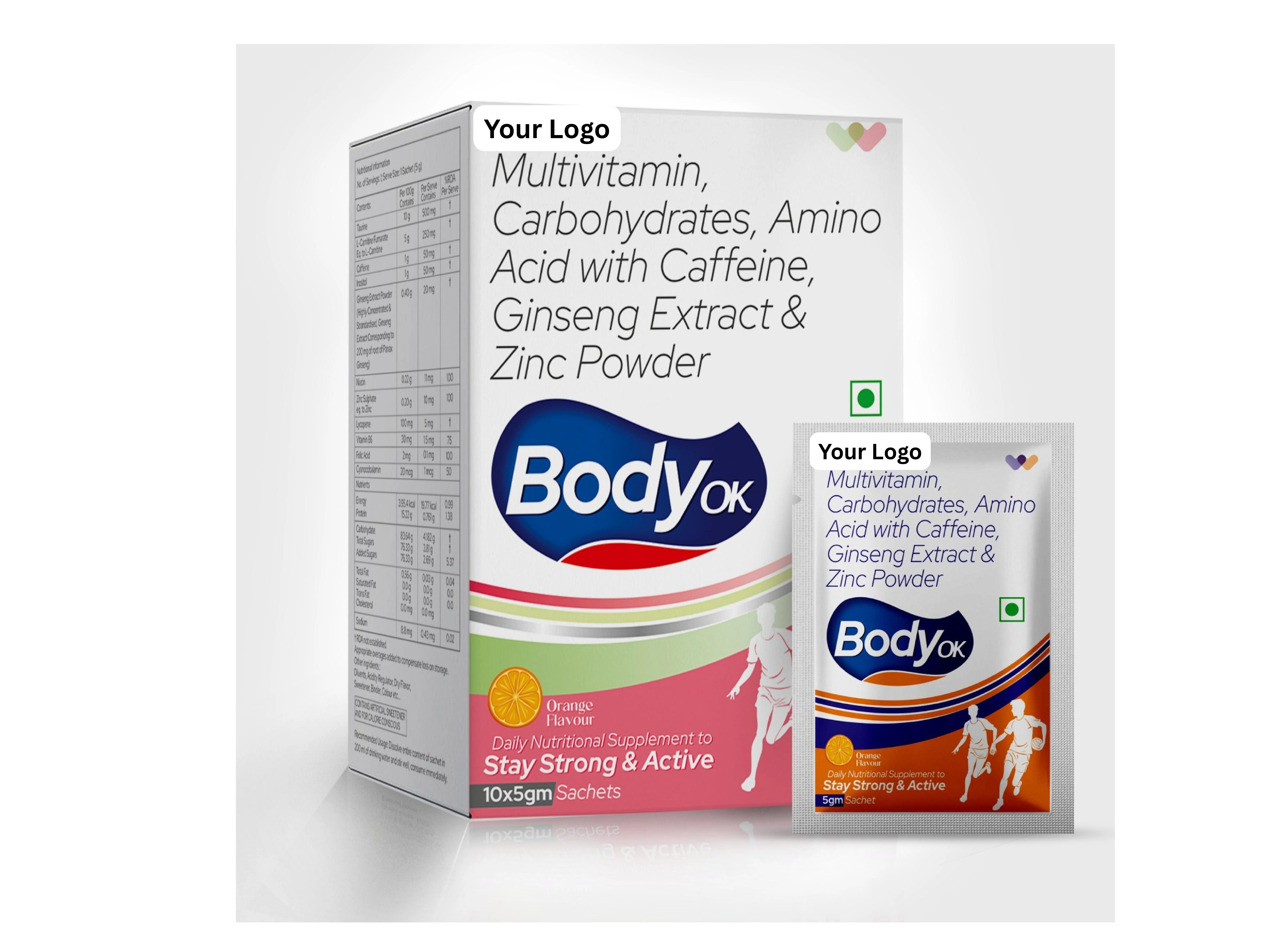 Multivitamin, Amino Acid With Caffeine + Zinc Sachet (5g)